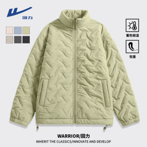 Black Cotton Jacket Mens Winter Lightweight Warmth Inner Coat Thin Outerwear Casual Fashion Polyester Fiber Long Sleeve Coat