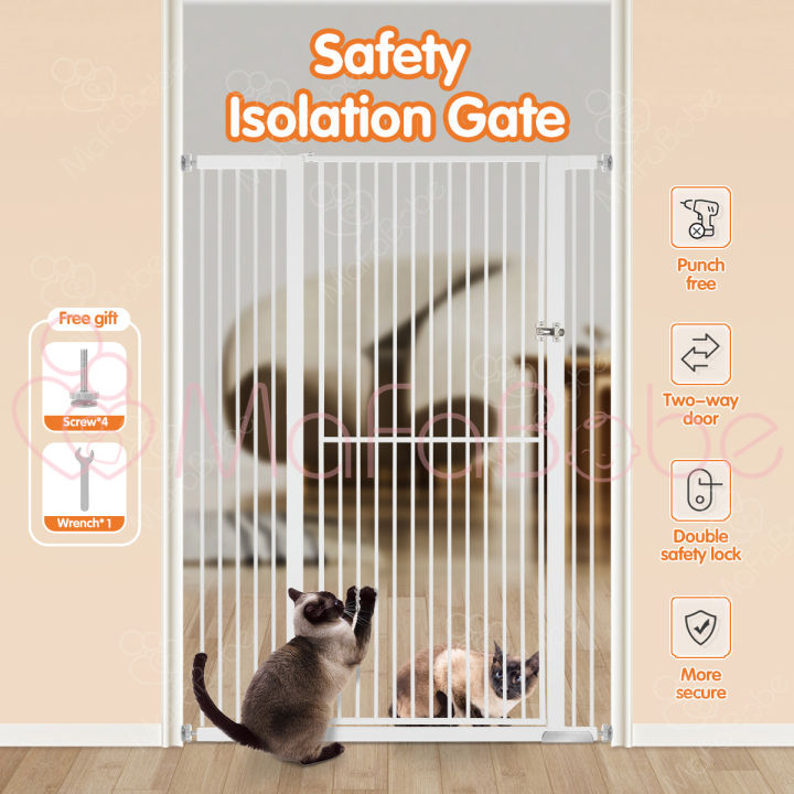 Mafababe Cat Fence Automatic Door Closing Cat Barrier Gate Fence Fence