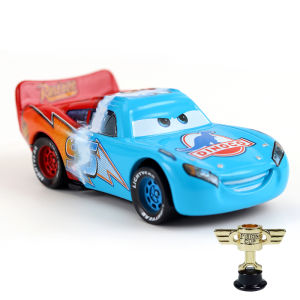 Racing Mobilization Blue Lightning Tongue Out McQueen Alloy 1:55 Die Casting Mini Car Piston Cup Toy Childrens Birthday Gift