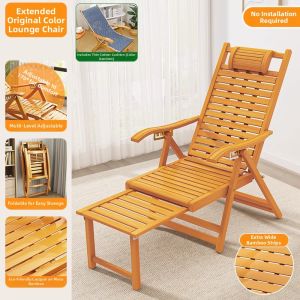 Elderly-friendly Bamboo Lounge Chair