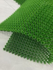 Plastic Artificial Grass Door Mat Interlocking Outdoor Floor Mat Simulation Lawn Entrance Mat Home Decor Anti Slip Mat