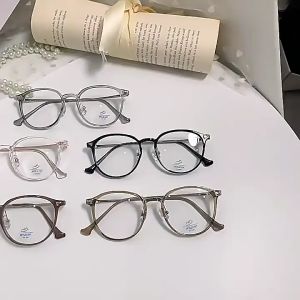 Kính cận thị form Tròn Đa giác dáng đôi cánh xinh xinh phù hợp NỮ SINH mã T2986