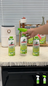 Cleanways ALL-Purpose Cleaner Spray Foam for Refrigerator Oven Microwave Furniture and Light Oil - Removes Grease and Odors from Refrigerator Interior and Oven Liner