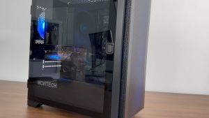 Gaming Desktop Ryzen 7 5700X with RTX 5060ti digital screen gaming desktop