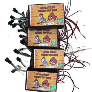 modul strobo doraemon angrybird setting tulis nama via wifi Hp untuk lampu led WS 2812 Voltase 12v/24v