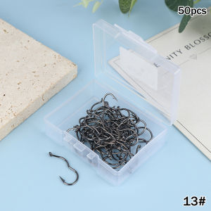 50pcs Premium Barbed Fishing Hooks Anti-Slip Secure Grip for Freshwater And Saltwater Reliable Hunting Gear