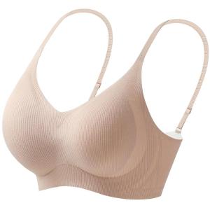 miiow | Wireless Seamless Comfortable Bra Women Gather Small Chest No Trace Soft Support Underwear Prevent Sagging Sensation Barely There