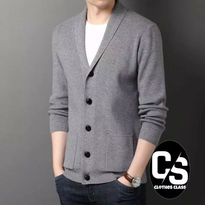 Sweater Cardigan Rajut Pria Cardigan Casual Pria Cardigan Formal Slimfit  Pria Lazada Indonesia