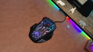 HXSJ | Chuột Chơi Game Có Đèn Nền RGB Thiết Kế Công Thái Học Dành Cho Người Thuận Tay Phải Kết Nối USB Có Dây Đèn Thở Động Cảm Biến Quang Học 3200 DPI Dành Cho PC Windows