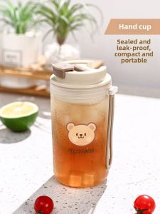 Portable Sport Water Cup High Aesthetic Value Plastic Cups for Students Men Women Summer Outdoor Activities Resistant to Falling