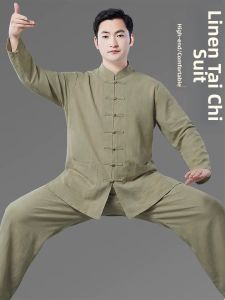 WUYINXIANG | High-end Flax Male Summer Lightweight Tai Chi Uniform