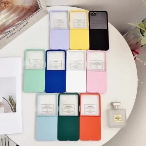 szhaiyu | For Samsung Z Flip 8 7 6 5 Case with Glass Protector Matte PC Case For Samsung Galaxy Z Flip8 Flip7 FE Luxury Ultra Thin Cover