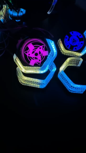 Shroud Biled Hexagonal Crystal 2.5inch Hijau