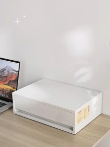 Stackable Storage Drawer Organiser Desktop Cosmetic Stationery Box Home Wardrobe