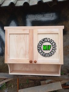 Kitchen set minimalis dua pintu/Lemari gantung 2 pintu/Rak dapur gantung kayu/Kitchen set atas dua pintu kayu/Rak dapur gantung/Kitchen set atas dua pintu kayu minimalis modern