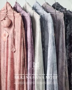 Mukena Hawa motif by maisara premium