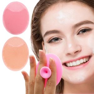 Soft Silicone Face Massager Facial Cleansing Brush Baby Shampoo Brush Baby Bath Brush Soft Hair Round Shampoo Comb For Women Man