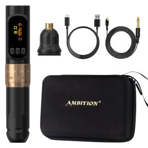 AMBITION | Ambition Sally 270 Stroke 2.0-3.5mm Wireless Permanent Makeup Coreless Motor Tattoo Machine adjustable Rotary Pen Tattoo Suppy