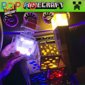 Papite Minecraft Torch Màu Sắc Thay Đổi Potion Chai LED Đồ Chơi Quặng Mỏ Ánh Sáng Trò Chơi Mô Hình Phòng Ngủ Món Quà Trẻ trang trí căn phòng
