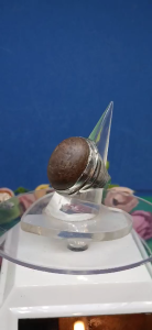Cincin Ori.Stainless Steel Fosil Kayu Gemunggal Kampung Asli Semulajdi jarang dijumpai Batu Kaya Bertuah Sila Rujuk dibawah utk keterangan lanjut