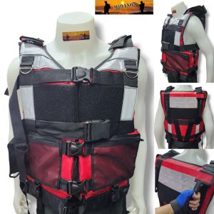 เสื้อชูชีพกู้ชีพกู้ภัย เสื้อชูชีพเจ้าหน้าที่ช่วยผู้ประสบภัย รุ่นกู้ภัย2