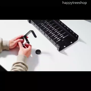 ยกลังสุดคุ้ม!! พับเก็บได้ 40-66cm รางเก็บสายไฟใต้โต๊ะ ไม่ต้องเจาะรู ทนทาน พร้อมแคลมป์ สําหรับจัดระเบียบบ้าน