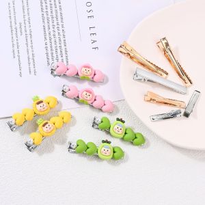 กิ๊บติดผมรูปปากเป็ด 10 ชิ้น อุปกรณ์ทำครีม คลิปเหลี่ยม คลิปติดผมแบบแบน คลิปติดผมแบบแบนคู่ อะไหล่เครื่องประดับแฟชั่น