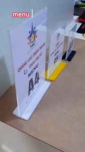 Menu mica A4A5A6 để bàn đủ loại màu sắc khác nhau giá rẻ