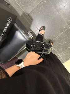 กระเป๋าถือ Chrome Mini Bowling กระเป๋าถือหนังวัวชั้นดีสไตล์ย้อนยุคสำหรับผู้หญิง กระเป๋าถือแบบมีซิป กระเป๋าถือแบบสะพายไหล่ข้างเดียว