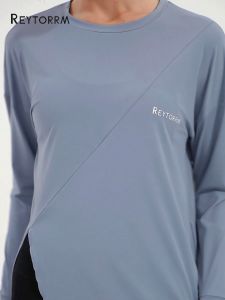 Reytorrm Baju Atasan Olahraga Wanita Lengan Panjang Hijab Sport Kaos Long Sleeve T-Shirt Yoga Oversize (CX009)