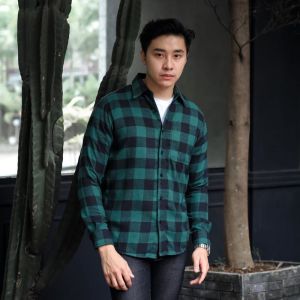 Kemeja Flanel Pria Lengan Panjang Hem Flanel Baju Flannel Kotak Kotak Kekinian Bisa Cowok Cewek Distro