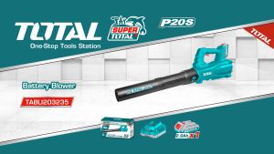 เครื่องเป่าลม โบลเวอร์ ไร้สาย แบตเตอรี่ 20V เป่าฝุ่น เป่าใบไม้ TOTAL ตัวเปล่า รุ่น TABLI20323 พร้อมใช้รุ่น TABLI203235