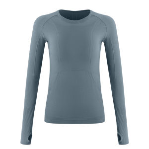 Round Neck Fitted Long Sleeve Sports Top