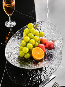 Luxurious Crystal Fruit Basket Simple Acrylic Material for Daily Use Nordic Style Moving Gift Retail Store Decoration