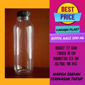 Botol Kale 500Ml-Botol Plastik 500Ml-Botol Minuman 500Ml-Per 91 50 Pcs Free Kardus