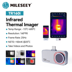 Mileseey Mini Thermal Imaging Camera TR256i with App for Android Phone IP54 Industrial Inspection Heat Loss Detection Infrared Thermal Imager