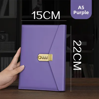 Password Lock Retro Diary Notebook Student