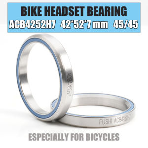 2pc ACB4252H7 Headset Bearing 42*52*7 mm 45/45 Angular Contact 1-1/2 Inch Bicycle for Bike Frame Headset/Fork Pivot 42 52 7