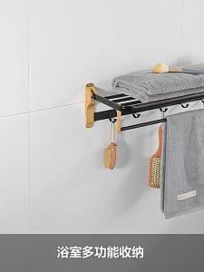 🇲🇾READY STOCK]MEIDOO Toilet rack Towel Rack Waterproof Bathroom Storage Hardware Rack Folding Tandas Bilik Mandi