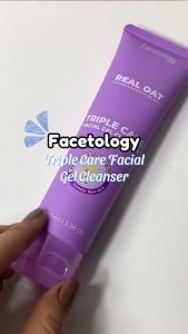 FACETOLOGY Triple Care Facial Gel Cleanser - Sabun Cuci Muka Gentle Low PH Oat Senstive skin All skin Types acne