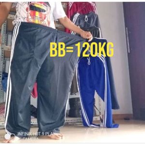 celana training sumper jumbo berat badan 120kg - 90kg