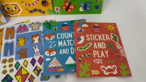 My First Colour Draw & Sticker Book Activity Case with 4 Activity Books & 200 Stickers for Kids to Learn Boxset