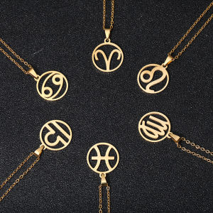 JIFANPAUL | Zodiac Stainless Steel Necklace Birthday Gift