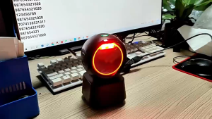 【การจัดส่งท้องถิ่น】สแกนเนอร์บาร์โค้ดแบบมีสายประเภทแพลตฟอร์มความเร็วสูงเครื่องอ่านเซ็นเซอร์อัตโนมัติแบบแฮนด์ฟรี USB ปลั๊กแอนด์เพลย์รองรับระบบวินโดวส์และแอนดรอยด์