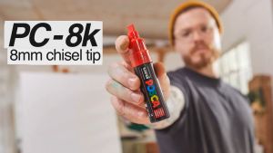Bút sơn nước vẽ đa chất liệu Uni Posca PC - 8K - Ngòi 8.0mm (Cây lẻ)