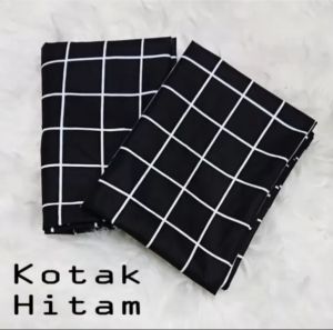 sarung bantal dan sarung guling aesthetic motif kotak