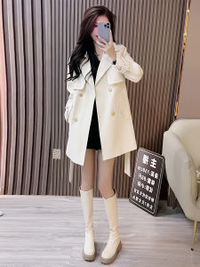 Little Trench Coat Outwear Womens Autumn New British Style Fancy Western Style Fashion Short All-Match Temperament Coat