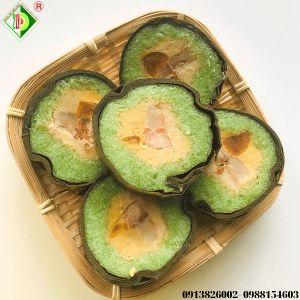Bánh Tét Tôm Bồ Ngót [Bánh tét Trà Cuôn Hai Lý tại Trà Vinh]