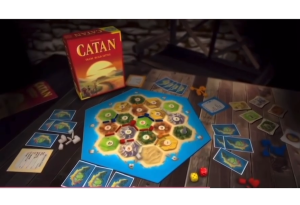 THE SETTLERS OF CATAN THE BOARD GAME WAR GAME CLEVER TRADING GAME STRATEGY GAME TACTICAL SKILL GAME