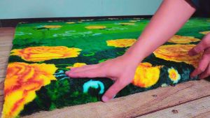 Berkah Saluyu - Karpet Bulu Motif Terbaru Permadani Modern P180cm x L120cm x T5cm Variasi LP